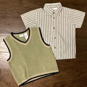 EUC 24 Month Coord Set - Vest and Shirt